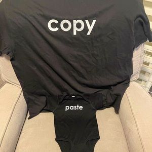 Copy & Paste T-Shirt Daddy and me set (SOLD TOGETHER)